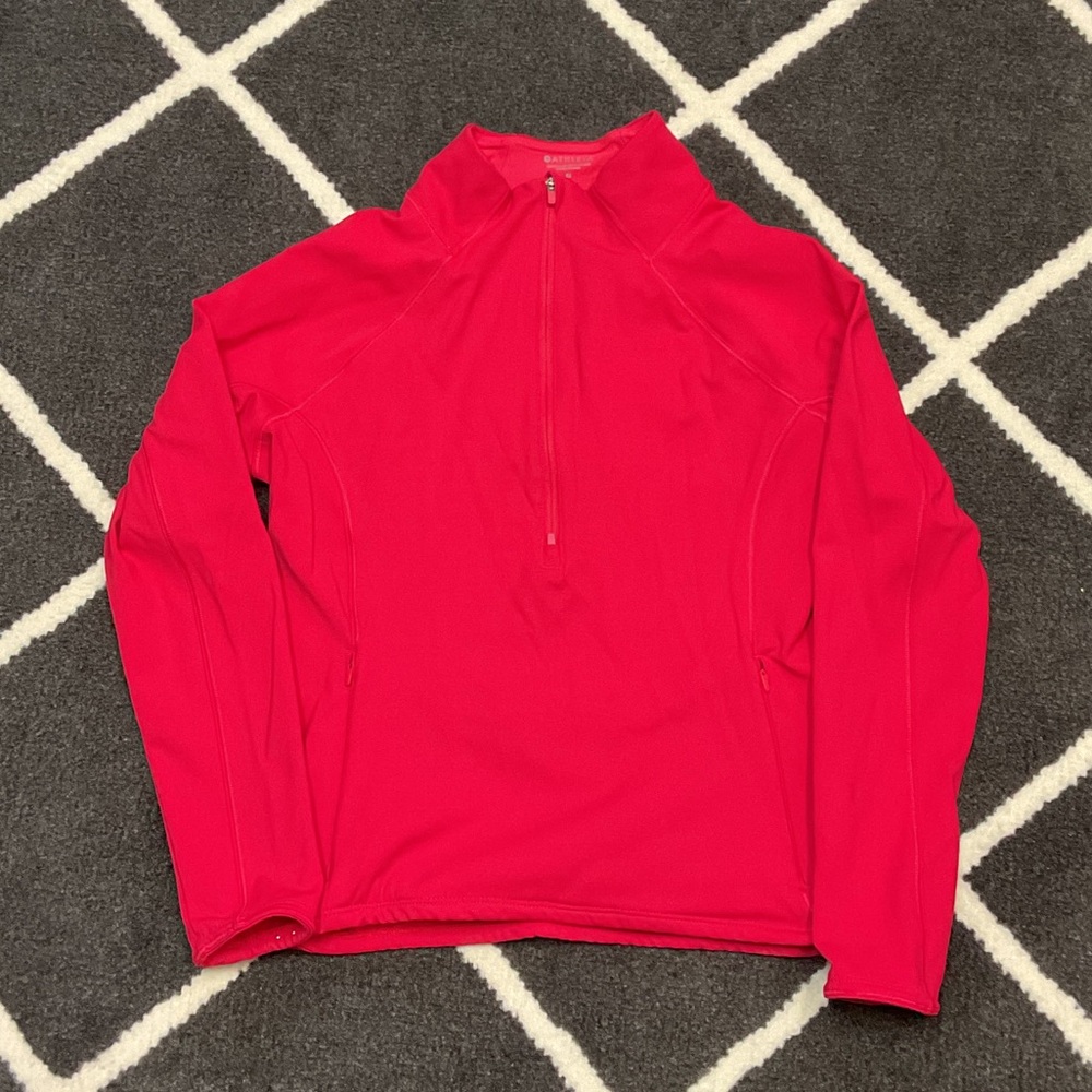 Athleta red lightweight zippered jacket